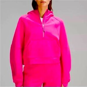 Lululemon sonic pink funnel neck scuba size xs/small